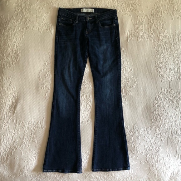 Abercrombie & Fitch ‘Madison’ Y2K low rise dark wash flared jeans - size 2 / 26 - Picture 8 of 15